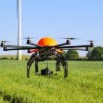 Copter in field